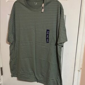 Gap Men's Striped Crew Neck T-Shirt - Sage Green